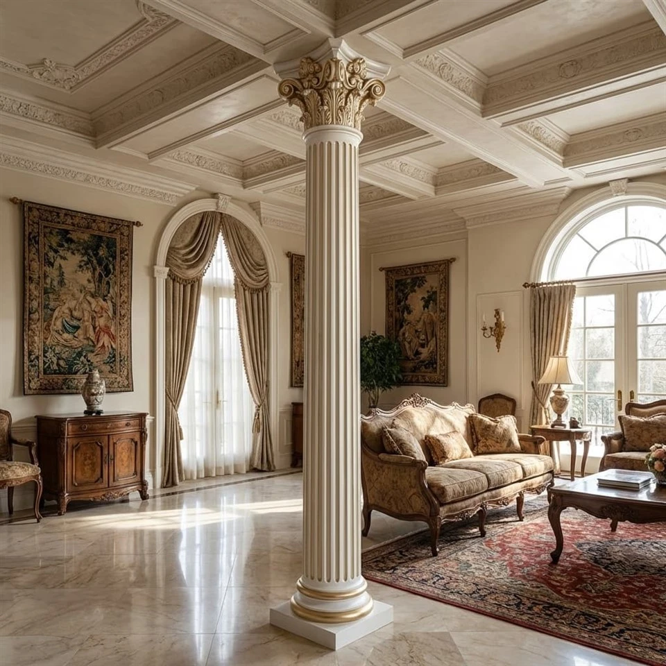 Indoor Fiberglass Roman Columns factory